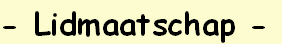- Lidmaatschap -