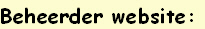 Beheerder website: