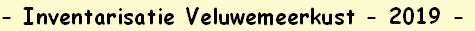 - Inventarisatie Veluwemeerkust - 2019 -
